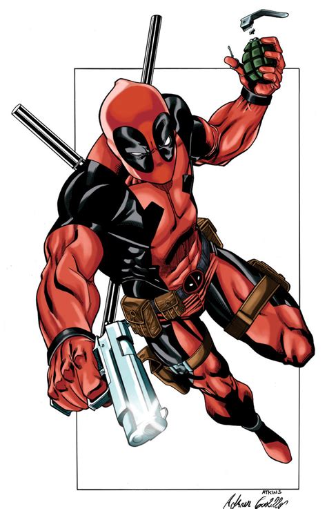 Deadpool Colored By Swave18 On Deviantart