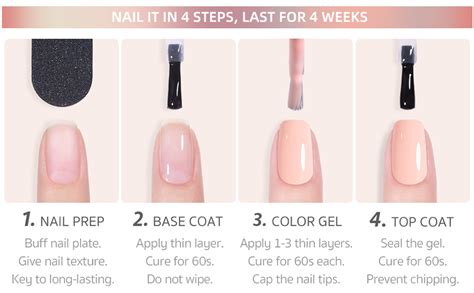 Amazon DouborQ 6 Colors Pink Nude Nail Polish Set Skin Tone