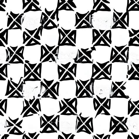 Black And White Square Grid Seamless Pattern Illustration Vector