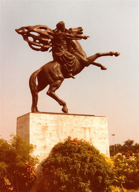 Equestrian statue of Diponegoro in Jakarta Indonesia