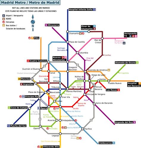 Madrid Subway Map