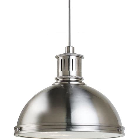 Sea Gull Lighting Pratt Street Metal 3 Light Brushed Nickel Pendant