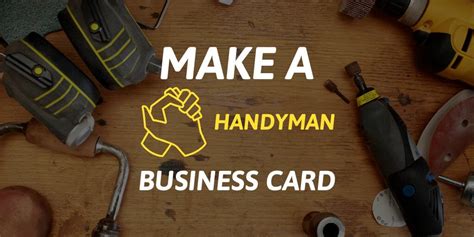 Handyman Services Business Card Template | Arts - Arts