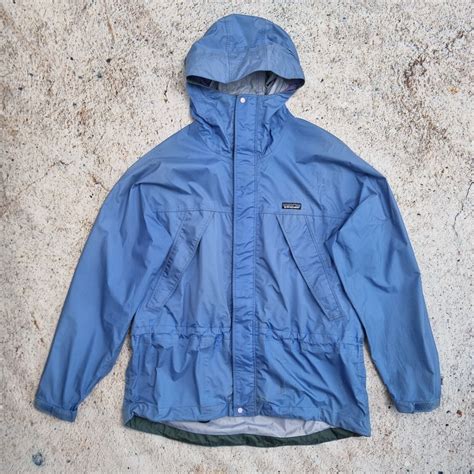 Blue Patagonia Vintage Windbreaker Waterproof Jacket Gem