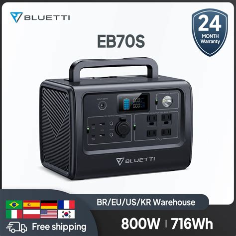 Bluetti EB70 EB70S 716Wh Przeno Ny Generator Elektrowni 800W 1000W