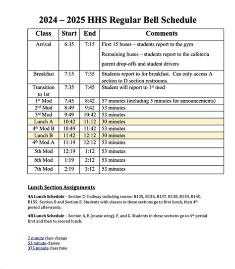 2024 2025 Updated Bell Schedules 2024 2025 Updated Bell Schedules