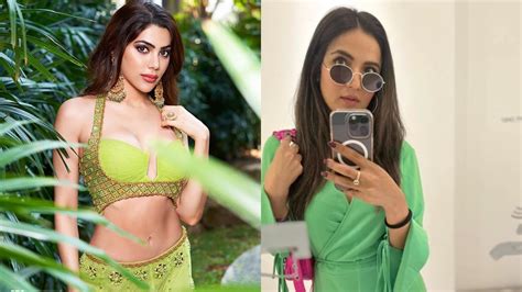 Nikki Tamboli And Jasmin Bhasins Fashion Strokes In Green Look Season