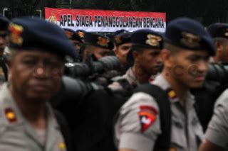 Apel Siaga Penanggulangan Bencana Di Mako Brimob Depok Datatempo