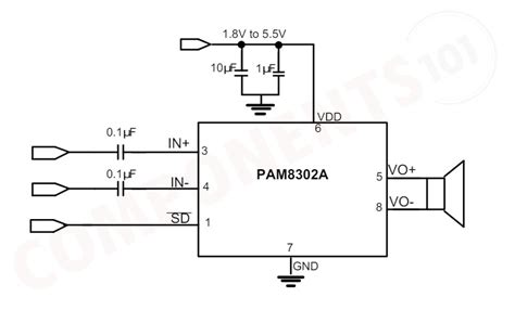 Pam A Class D Audio Amplifier Ic Features Pinout Applications