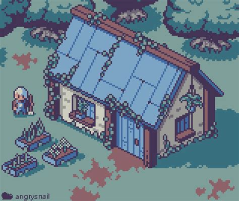 Artstation Isometric Pixelart House