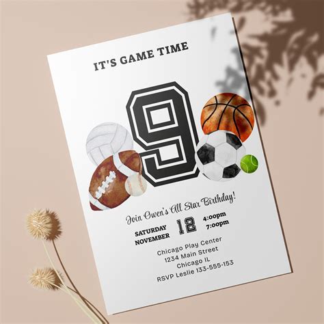 sports birthday parties 7