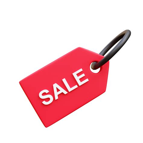 Sale Tag D Icon Render Illustration Png