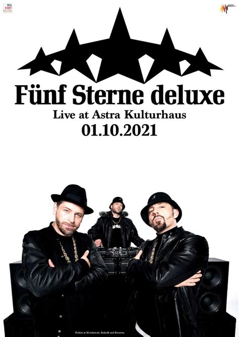 Rap De Pr Sentiert F Nf Sterne Deluxe Im Astra Kulturhaus Verlosung