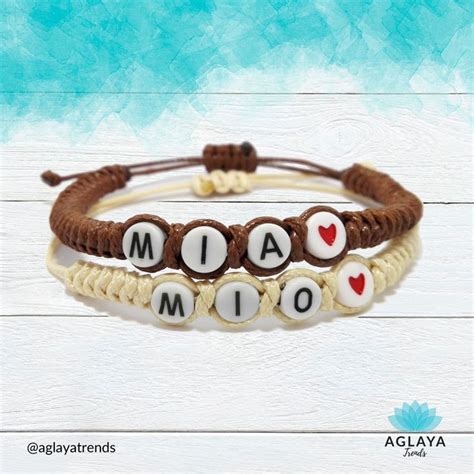 Pulsera Letras Personalizadas Pulseras Pulseras Para Novios