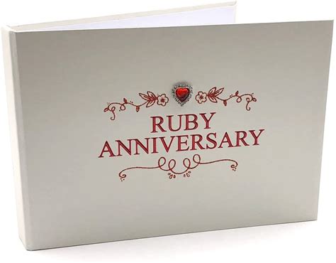 ukgiftstoreonline 40th Ruby Wedding Anniversary Photo Album 24 Pictures ...