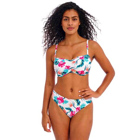 Freya Swim Palm Paradise Bandeau Bikini Top Storm In A D Cup Uk