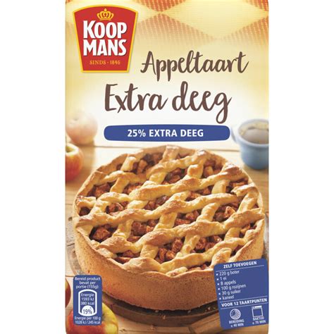 Koopmans Mix Voor Appeltaart Met Extra Deeg Aanbieding Bij Albert Heijn