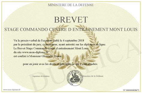 Brevet Stage Commando Centre D Entrainement Mont Louis