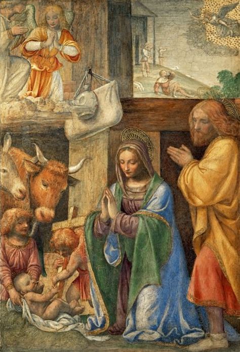 Annunciation Nativity And Adoration Of The Shepherds