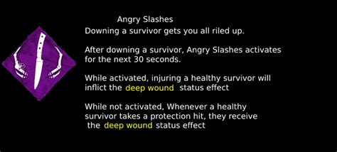 Killer Perk Concept Angry Slashes R Deadbydaylight