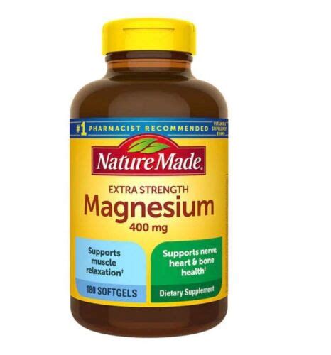 Nature Made Magnesium Citrate 250 Mg 180 Softgels Exp 04 2026 31604030988 Ebay