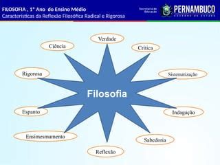 Qual Característica Representa Adequadamente A Natureza Da Indagação Filosófica - 1 ano - Aula 1.1 - Características da reflexão filosófica radical e ...