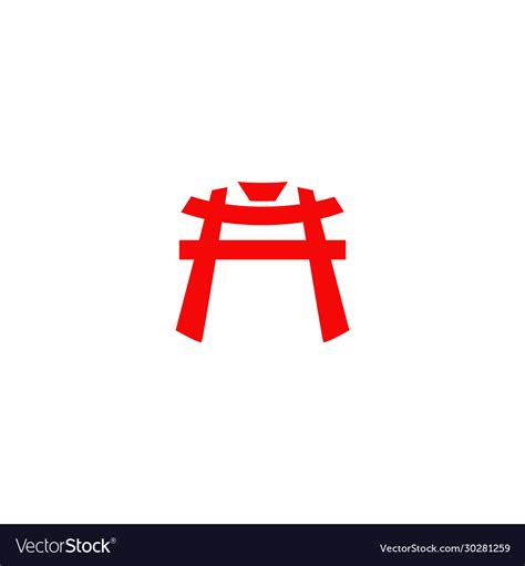 Dojo logo icon design template Royalty Free Vector Image