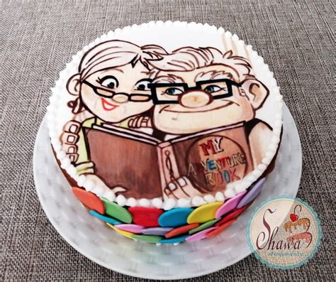 Ellie Y Carl Up Cake Una Aventura De Altura