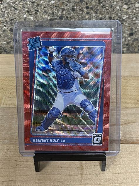 Keibert Ruiz 2021 Donruss Optic RED Wave Prizm Rated Rookie 52 EBay