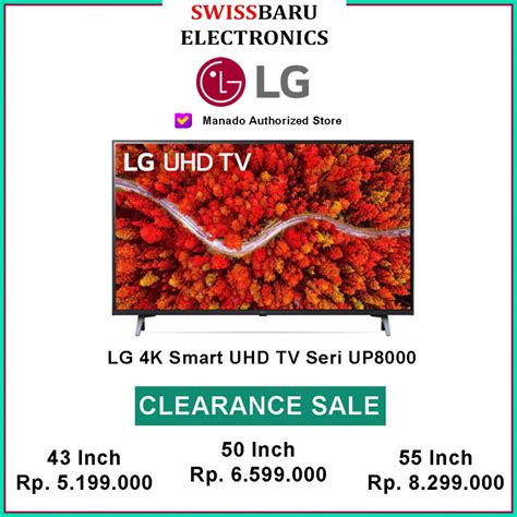 LG Smart UHD LED TV 43 43UP8000 Swiss Baru Electronics Toko