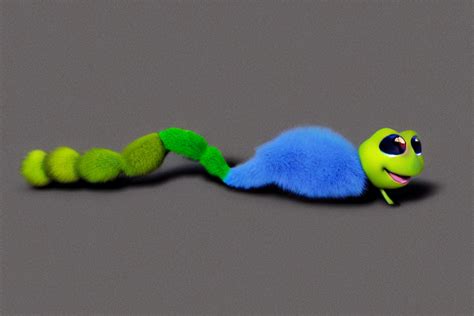 KREA AI - disney pixar's a bug's life, cgi caterpillar color...