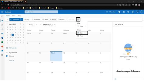 How To Share Your Outlook Web Calendar With Others