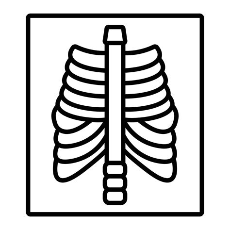 X Ray Line Icon Vector Art At Vecteezy