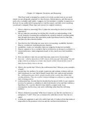 Psych 376 PrepGuide Chapter13 Docx Chapter 13 Judgment Decisions And