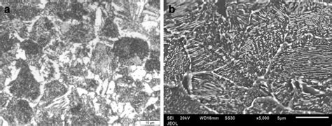 Optical Micrograph Of Aisi 1045 Steel A Optical Micrograph Of Tempered