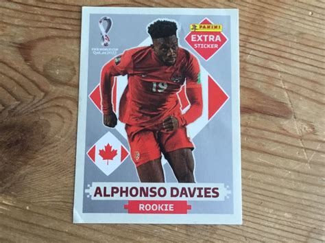 Panini FIFA Qatar 2022 Alphonso Davies Extrasticker Silber Kaufen Auf