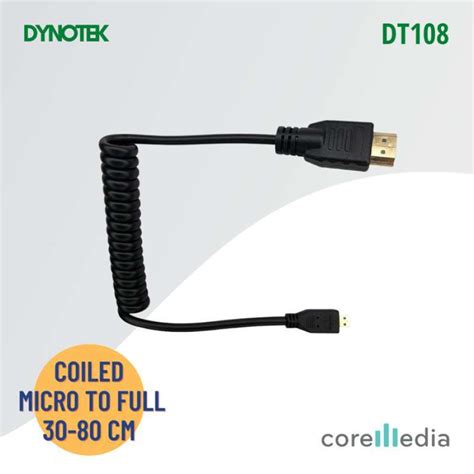 Jual Dynotek Coiled Cable Full Hdmi To Micro Hdmi 30 80cm Dt108 Di