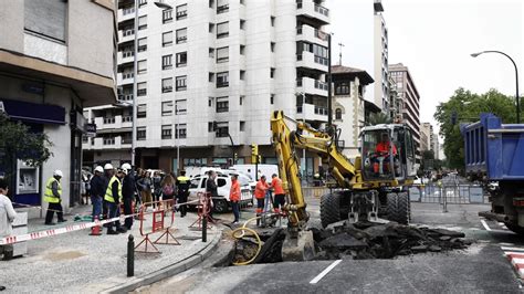 El Revent N De Una Tuber A En El Cruce De Sagasta Con Goya Obliga A