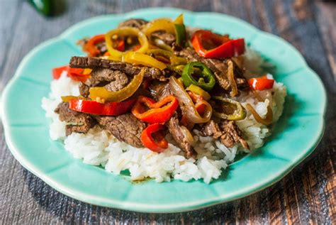 Hot Pepper Steak Over Rice (25 minute meal)