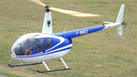 Robinson R44 Raven II Helicopter Helimouv F HNCL Takeoff And