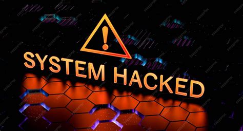 premium photo attacked hacked system system hacking concept hacked