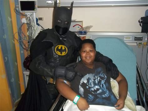 My Dad Volunteering As Batman Bringing Joy To Kids Fighting Cancer At A