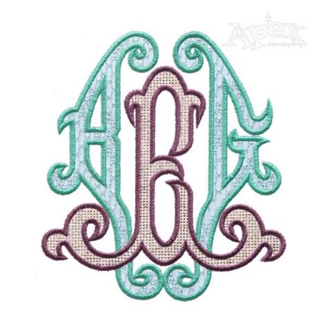 Fleur Monogram Applique Embroidery Font Apex Monogram Designs And Fonts