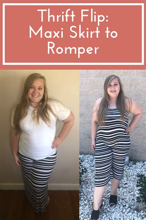 Thrift Flip Maxi Skirt To Romper Beanies And Weenies