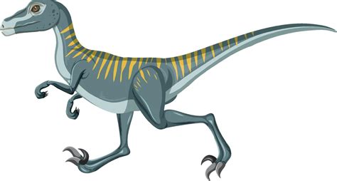 Velociraptor Dinosaur On White Background 6466353 Vector Art At Vecteezy