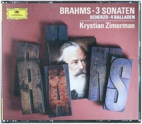 Brahms 3 Klaviersonaten Piano Sonatas Scherzo 4 Balladen