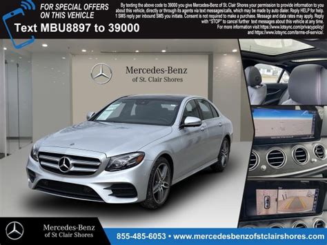 New 2019 Mercedes Benz E Class E 300 4d Sedan In St Clair Shores 06009 Mercedes Benz Of St