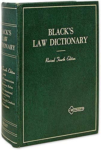 Black S Law Dictionary Deluxe 5th Edition Definitions Of The Terms