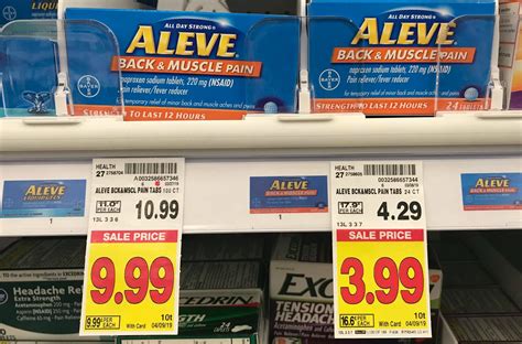 Aleve Back And Muscle Pain Tablets 24 Ct Only 0 99 At Kroger Kroger Krazy