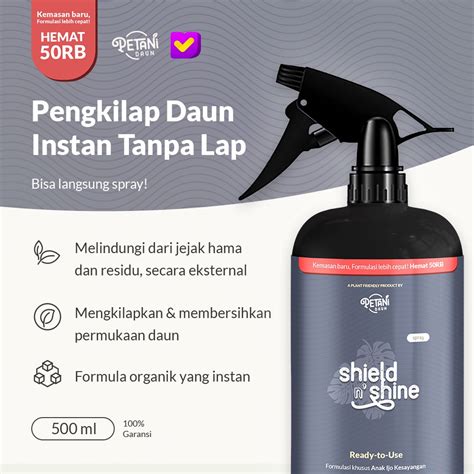 Jual SHIELD N SHINE Pelindung Dan Pengkilap Daun Tanaman Hias Tanpa